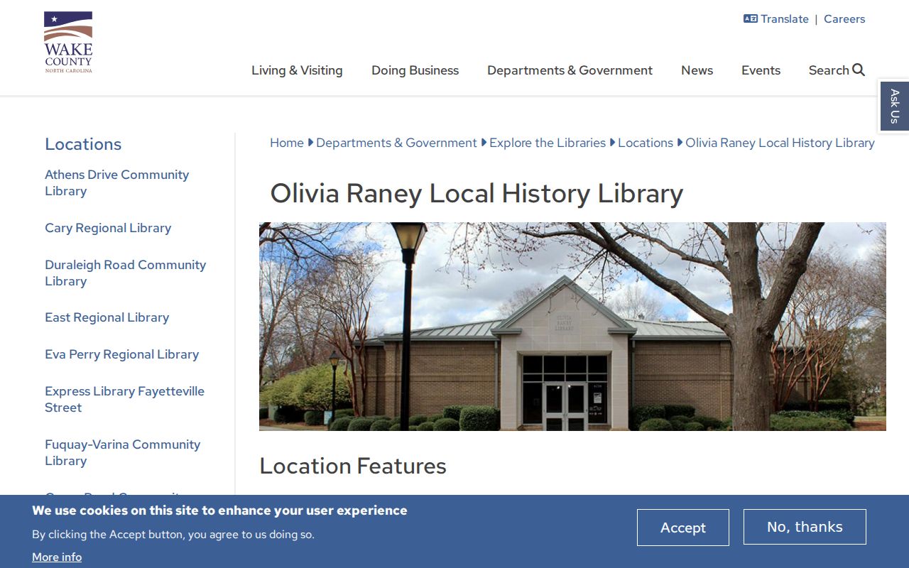 Fuquay-Varina people directories Olivia Raney Local History Library