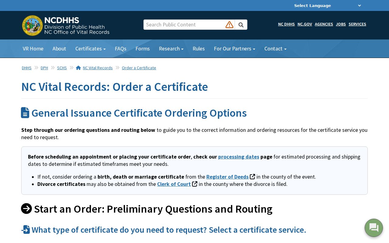 Fuquay-Varina public records North Carolina vital records ordering routes